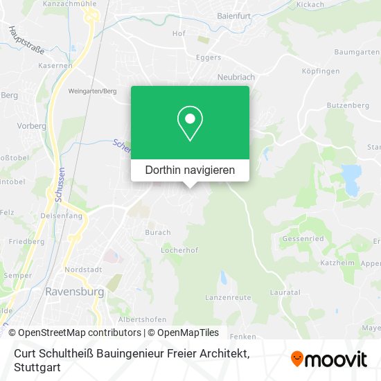 Curt Schultheiß Bauingenieur Freier Architekt Karte