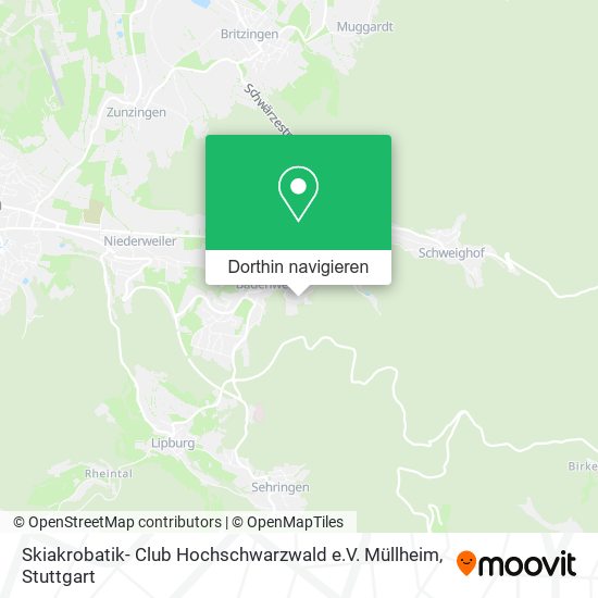 Skiakrobatik- Club Hochschwarzwald e.V. Müllheim Karte