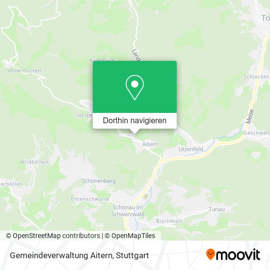 Gemeindeverwaltung Aitern Karte