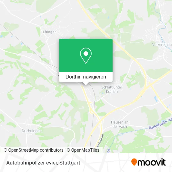 Autobahnpolizeirevier Karte