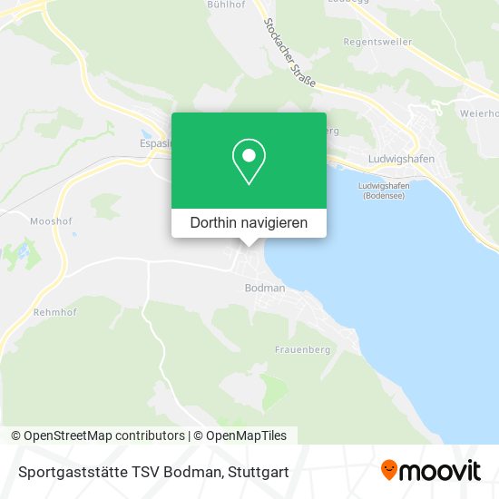 Sportgaststätte TSV Bodman Karte