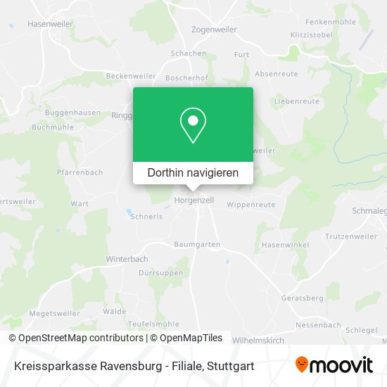 Kreissparkasse Ravensburg - Filiale Karte