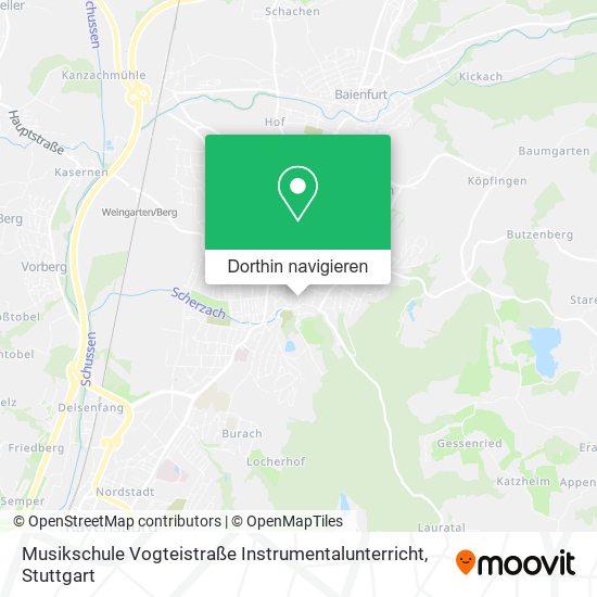 Musikschule Vogteistraße Instrumentalunterricht Karte
