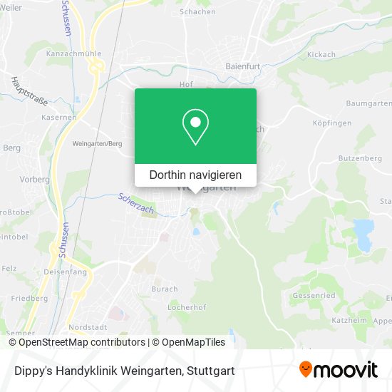 Dippy's Handyklinik Weingarten Karte