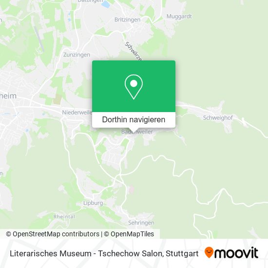Literarisches Museum - Tschechow Salon Karte
