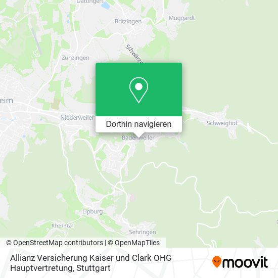 Allianz Versicherung Kaiser und Clark OHG Hauptvertretung Karte