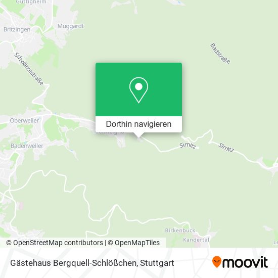Gästehaus Bergquell-Schlößchen Karte