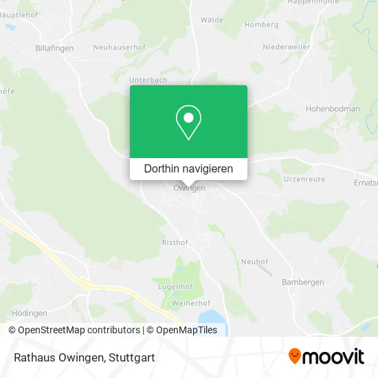 Rathaus Owingen Karte