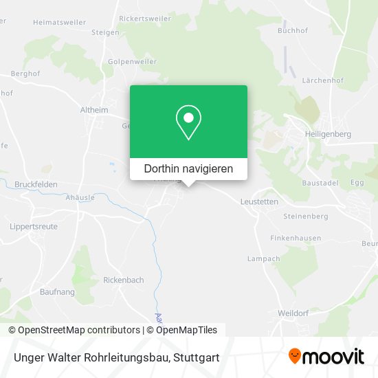 Unger Walter Rohrleitungsbau Karte