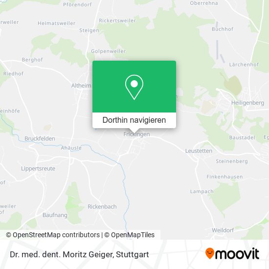 Dr. med. dent. Moritz Geiger Karte