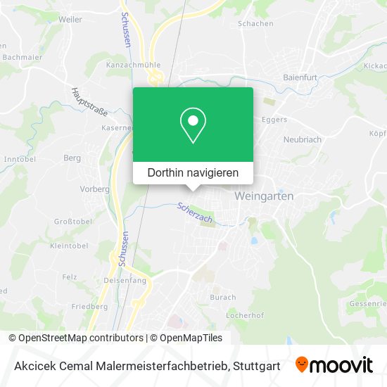 Akcicek Cemal Malermeisterfachbetrieb Karte