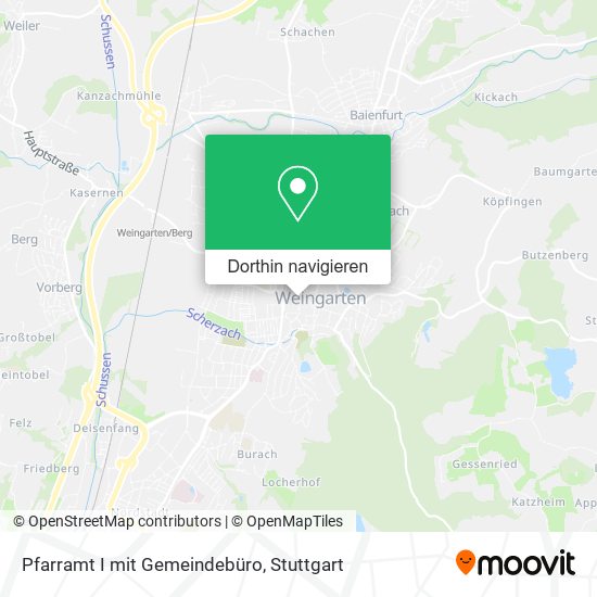 Pfarramt I mit Gemeindebüro Karte