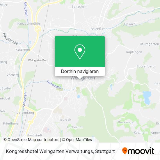 Kongresshotel Weingarten Verwaltungs Karte