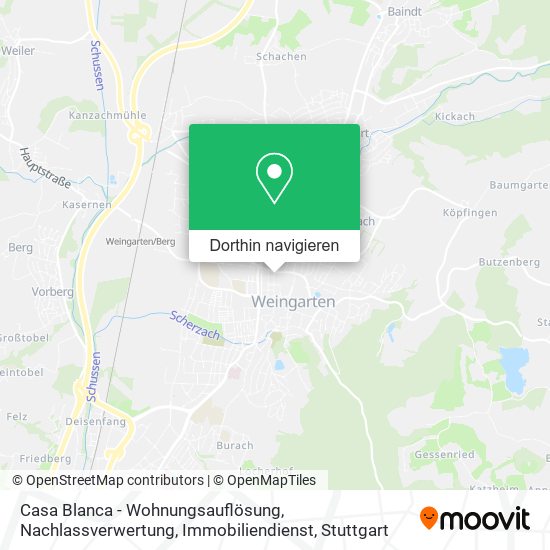 Casa Blanca - Wohnungsauflösung, Nachlassverwertung, Immobiliendienst Karte