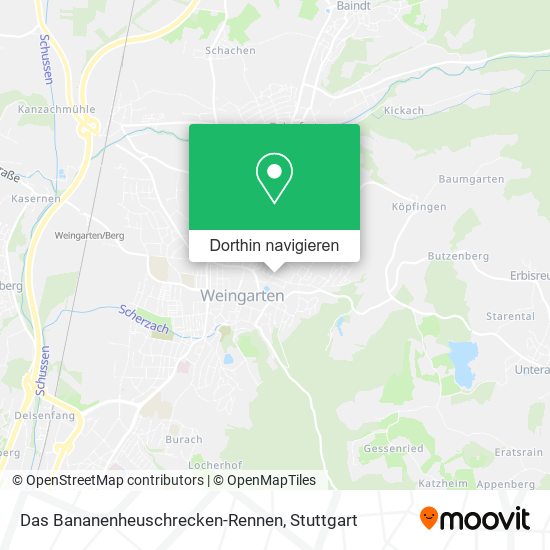 Das Bananenheuschrecken-Rennen Karte