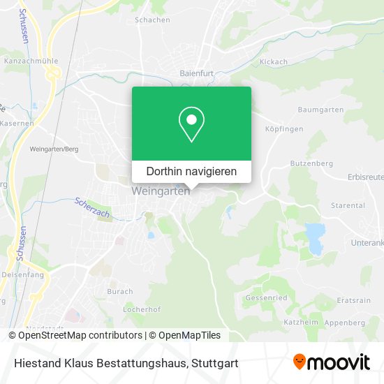 Hiestand Klaus Bestattungshaus Karte