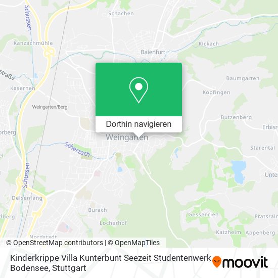 Kinderkrippe Villa Kunterbunt Seezeit Studentenwerk Bodensee Karte