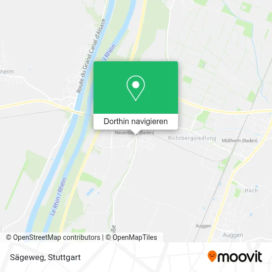 Sägeweg Karte