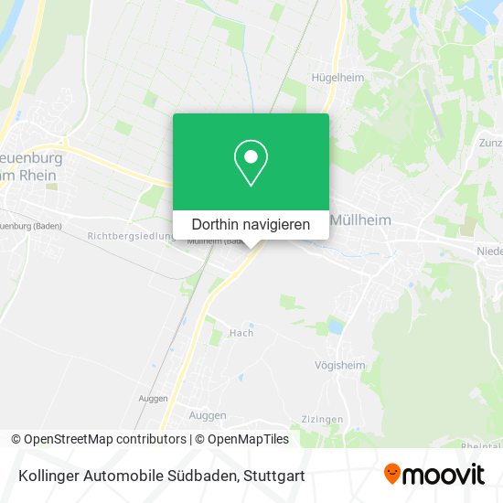Kollinger Automobile Südbaden Karte