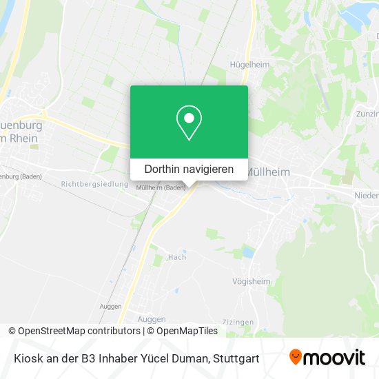 Kiosk an der B3 Inhaber Yücel Duman Karte