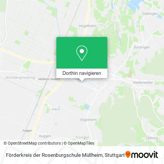 Förderkreis der Rosenburgschule Müllheim Karte