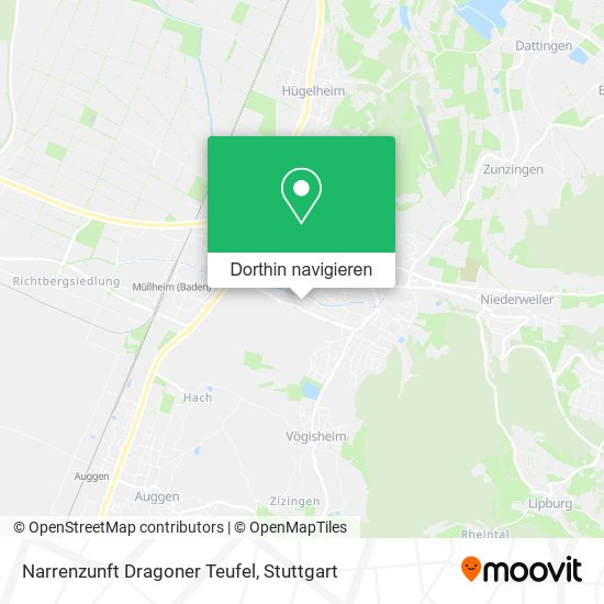 Narrenzunft Dragoner Teufel Karte