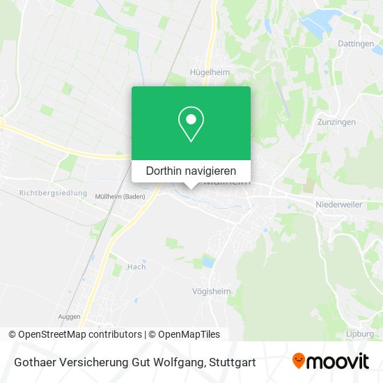 Gothaer Versicherung Gut Wolfgang Karte