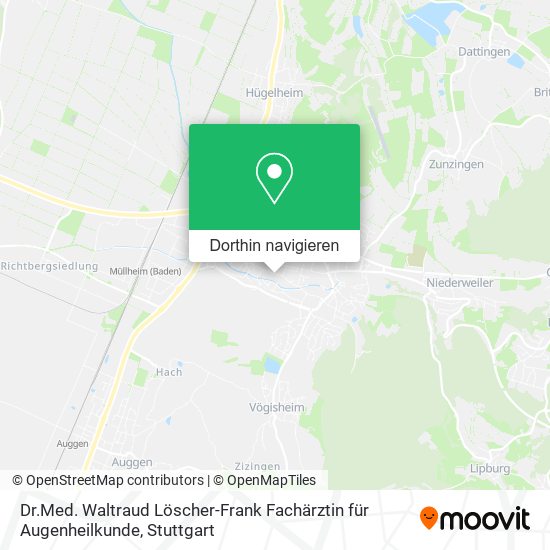 Dr.Med. Waltraud Löscher-Frank Fachärztin für Augenheilkunde Karte