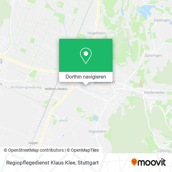 Regiopflegedienst Klaus Klee Karte
