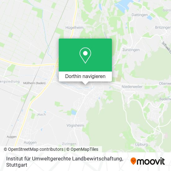 Institut für Umweltgerechte Landbewirtschaftung Karte