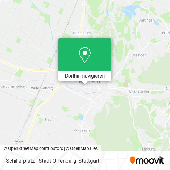 Schillerplatz - Stadt Offenburg Karte