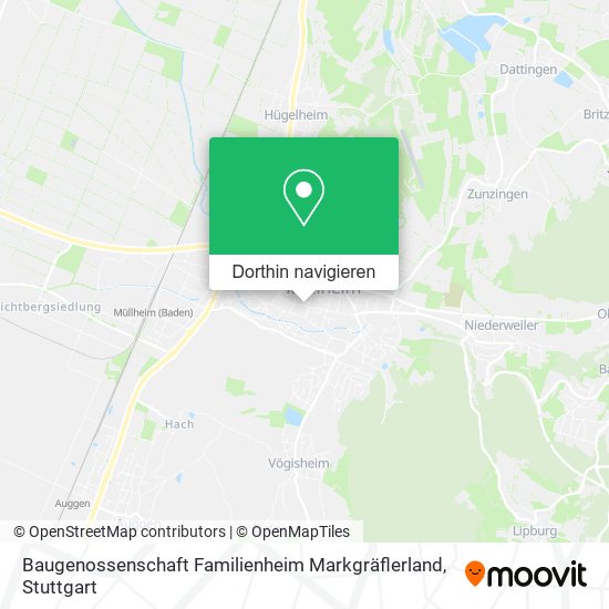 Baugenossenschaft Familienheim Markgräflerland Karte