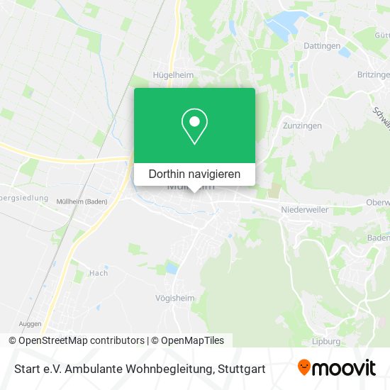 Start e.V. Ambulante Wohnbegleitung Karte