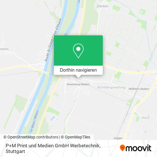 P+M Print und Medien GmbH Werbetechnik Karte
