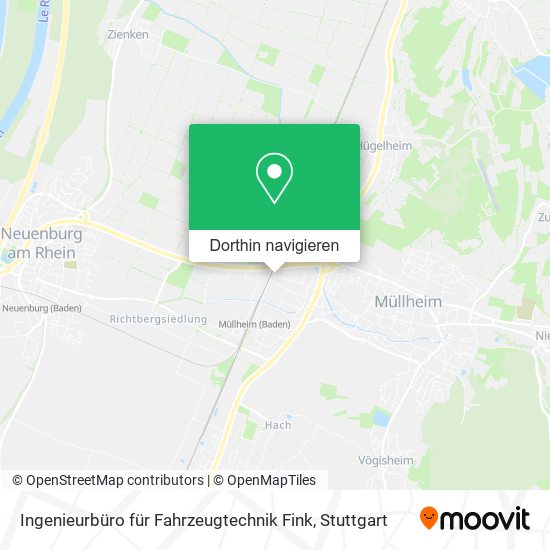 Ingenieurbüro für Fahrzeugtechnik Fink Karte
