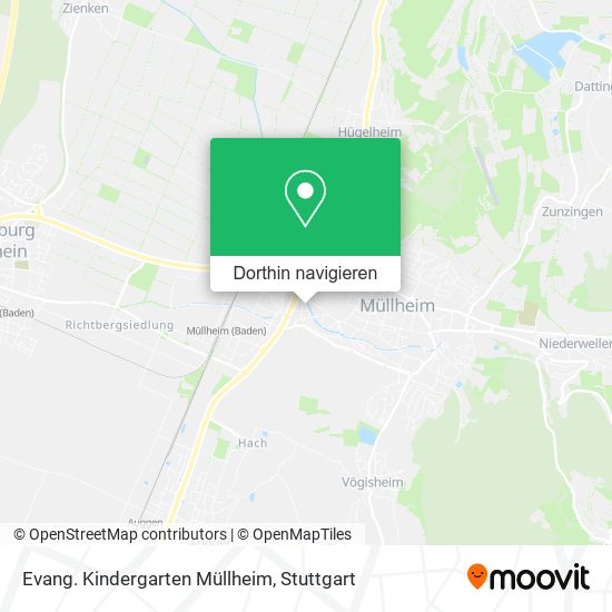 Evang. Kindergarten Müllheim Karte