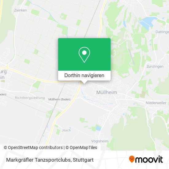 Markgräfler Tanzsportclubs Karte