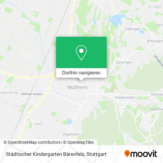 Städtischer Kindergarten Bärenfels Karte