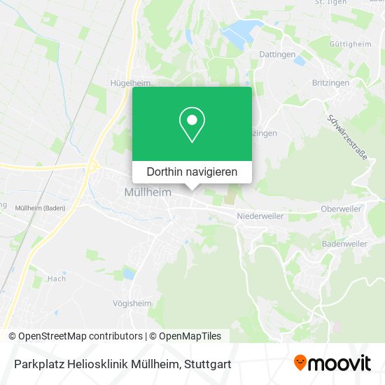 Parkplatz Heliosklinik Müllheim Karte