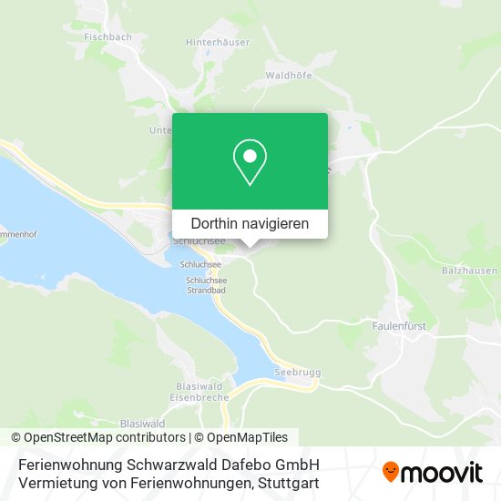 Ferienwohnung Schwarzwald Dafebo GmbH Vermietung von Ferienwohnungen Karte