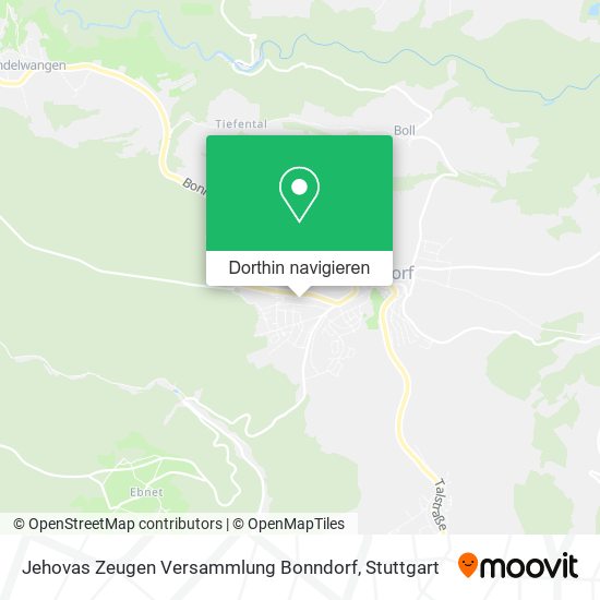 Jehovas Zeugen Versammlung Bonndorf Karte