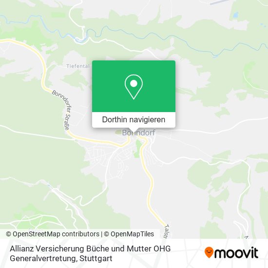 Allianz Versicherung Büche und Mutter OHG Generalvertretung Karte