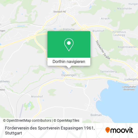 Förderverein des Sportverein Espasingen 1961 Karte
