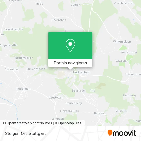 Steigen Ort Karte