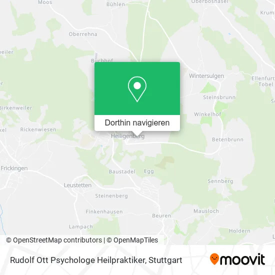 Rudolf Ott Psychologe Heilpraktiker Karte