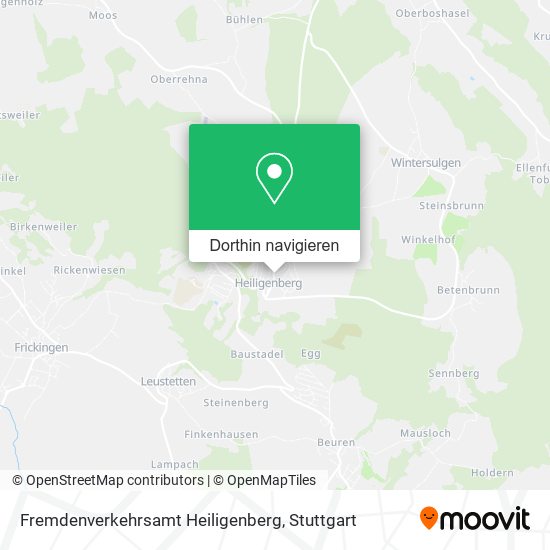 Fremdenverkehrsamt Heiligenberg Karte