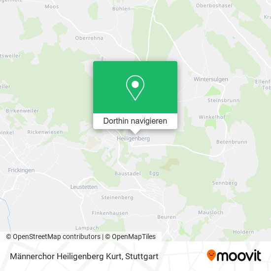 Männerchor Heiligenberg Kurt Karte