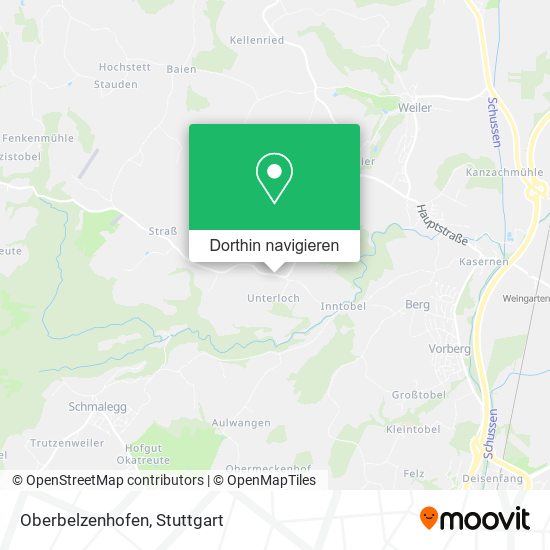 Oberbelzenhofen Karte