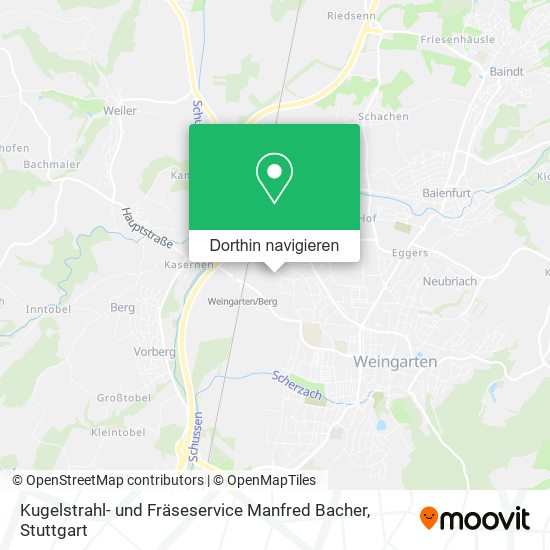 Kugelstrahl- und Fräseservice Manfred Bacher Karte