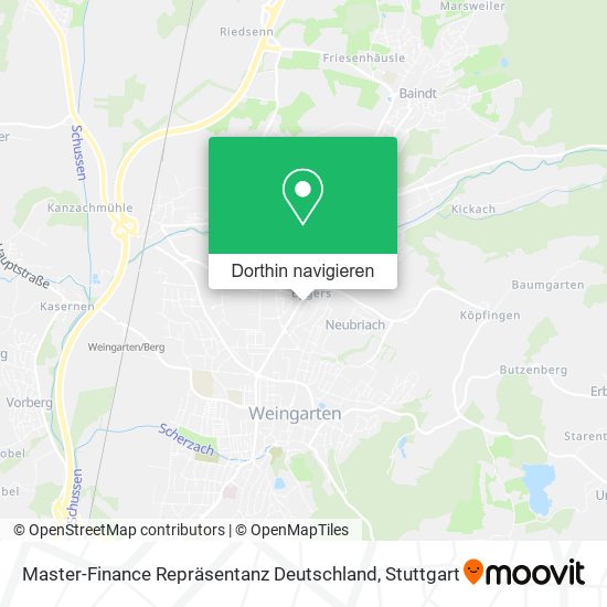 Master-Finance Repräsentanz Deutschland Karte